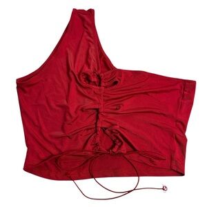 NWT Avanova red tie one shoulder top